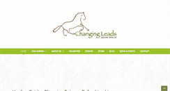 Desktop Screenshot of changingleadsequinerescue.org