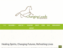 Tablet Screenshot of changingleadsequinerescue.org